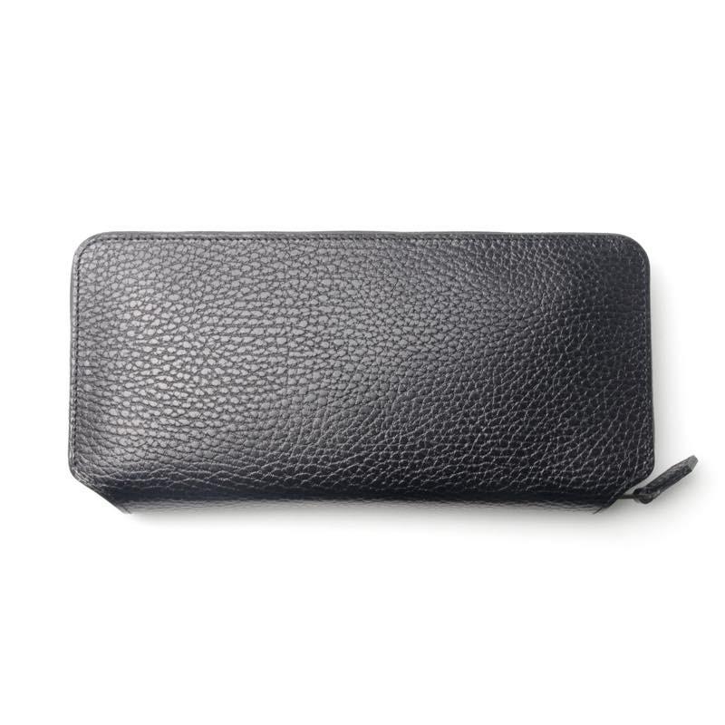 foot the coacher フットザコーチャー LONG ZIP WALLET BLACK WHITE  