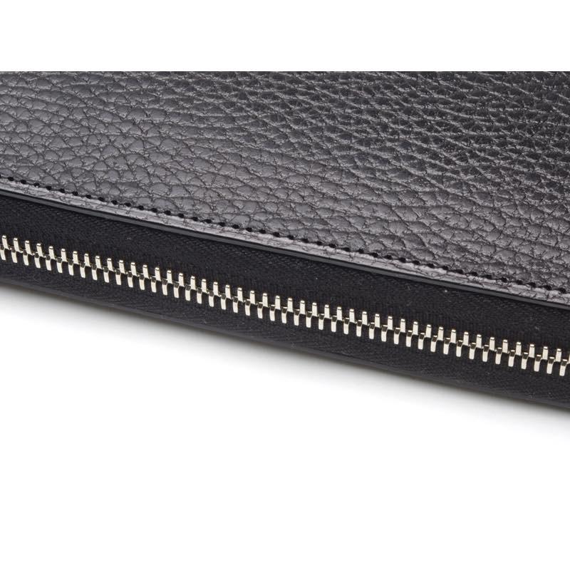 foot the coacher（フットザコーチャー） LONG ZIP WALLET BLACK WHITE
