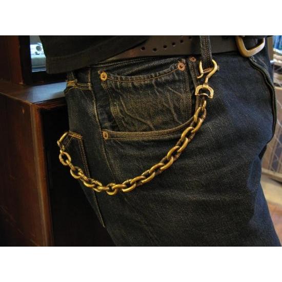 HW-1-B IRON Wallet chain-BRASSの画像