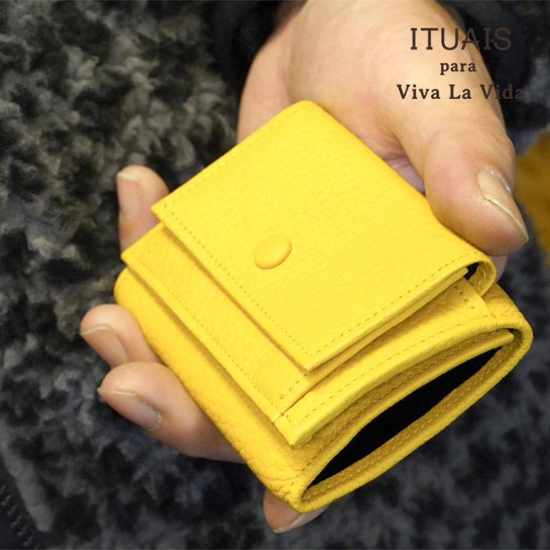 ITUAIS イトゥアイス TAURILLON COMPACT WALLET-CURRY-イエロー