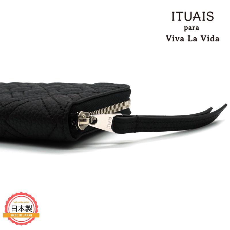 ITUAIS イトゥアイス TAURILLON RO-RO WALLET LONG-DIAMOND-NOIR-BLACK 