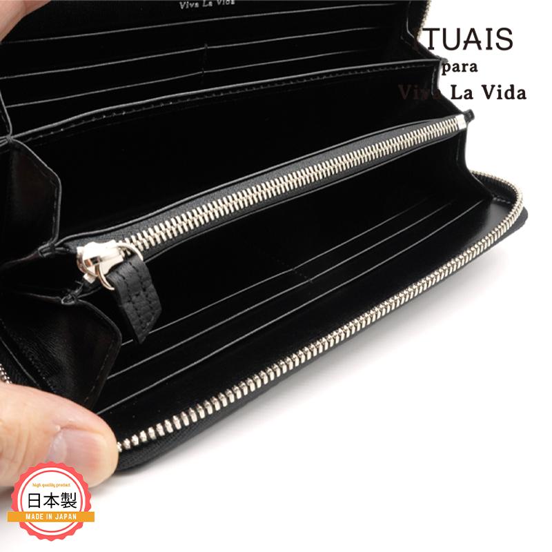 ITUAIS イトゥアイス TAURILLON RO-RO WALLET LONG-DIAMOND-NOIR-BLACK 