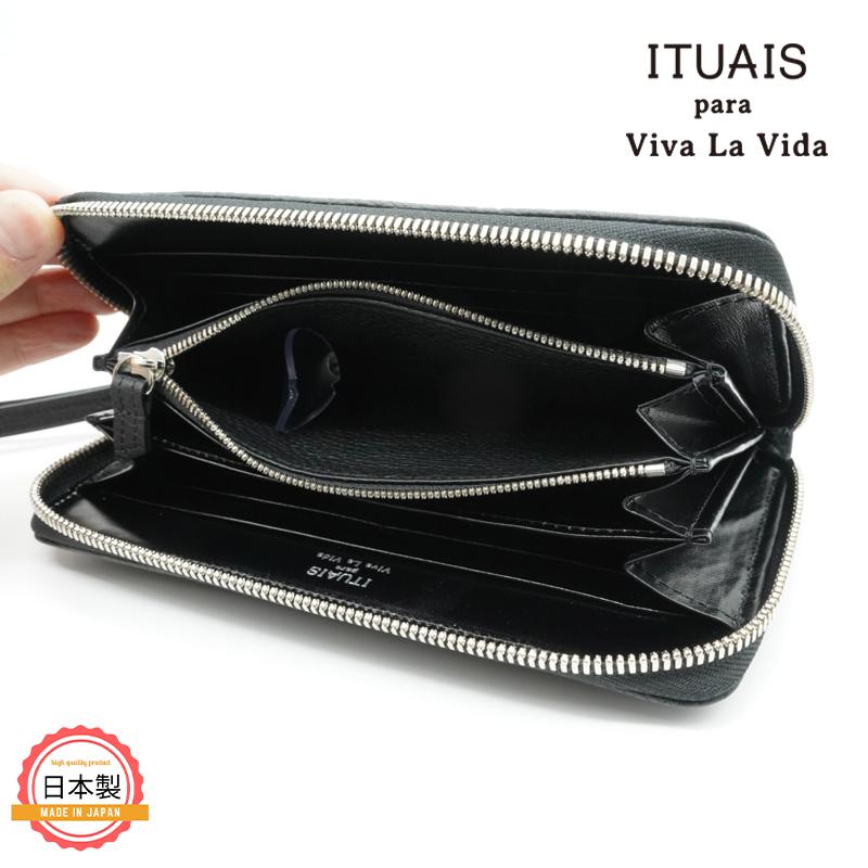 ITUAIS イトゥアイス TAURILLON RO-RO WALLET LONG-DIAMOND-NOIR-BLACK 