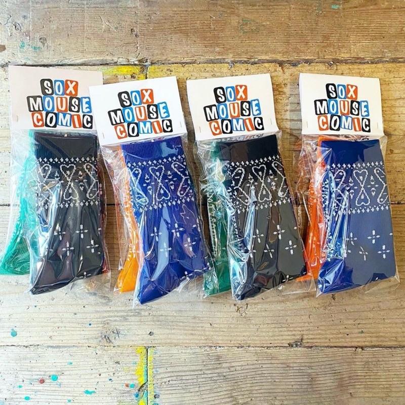 Mad Mouse Comic マッドマウスコミック Bandana Sox Navy Orange Mmc Bs Nvor Underfield Online 通販 Yahoo ショッピング