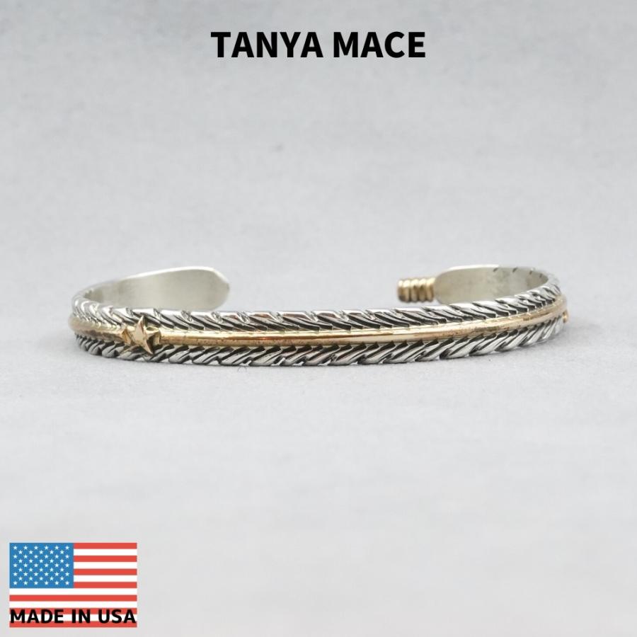 TANYA MACE ターニャメイス 1/4inch FEATHER BANGLE STAR : tm 