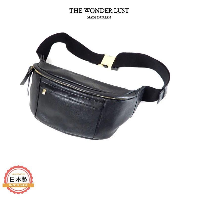 THE WONDER LUST ザワンダーラスト LEATHER BELT BAG-BLACK