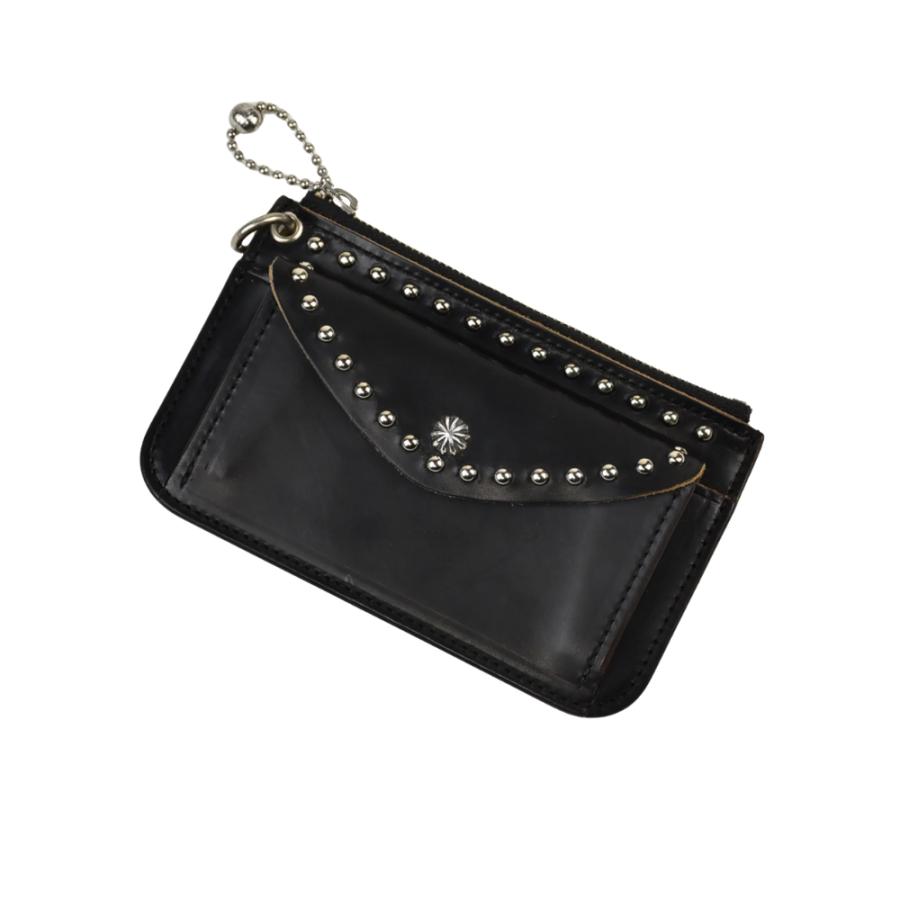 THE WONDER LUST ザワンダーラスト SHELL & STUDS UTILITY POUCH-BLACKの画像