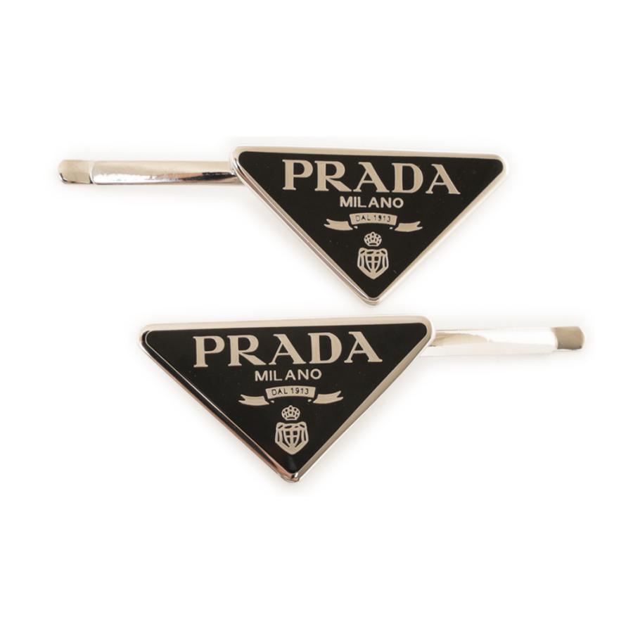 トライアングルロゴ】☆PRADA☆ Re-Nylon ヘアクリップ (PRADA