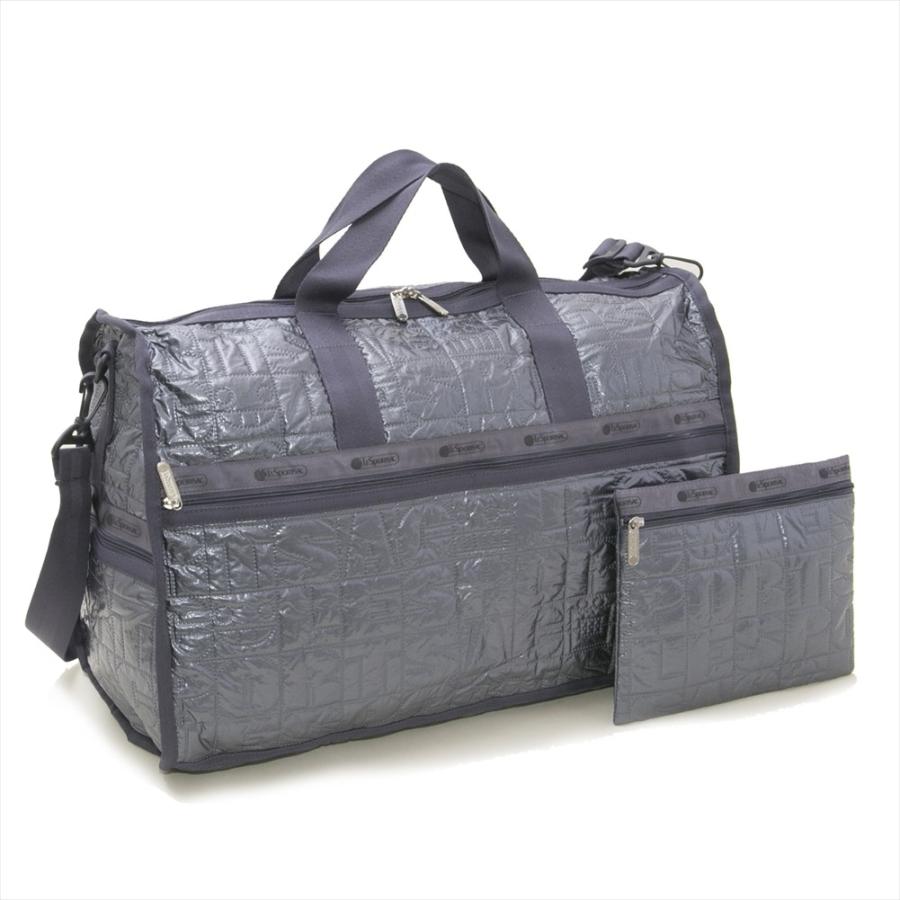 レスポートサック ボストンバッグ LARGE WEEKENDER ラージウィークエンダー 7185 H042 STERLING FOIL レディース LeSportsac｜underloop