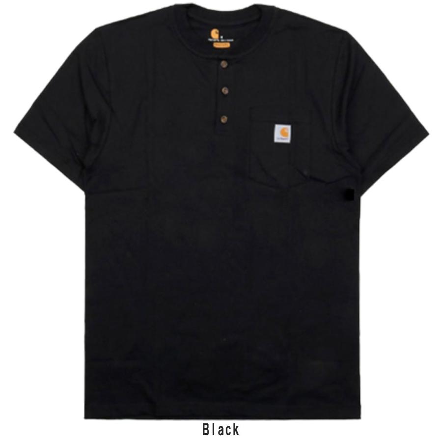 (SALE)Carhartt(カーハート)Tシャツ 半袖 ポケット ポケT ボタン ワークウェア ルーズフィット メンズ K84｜undieshop｜02