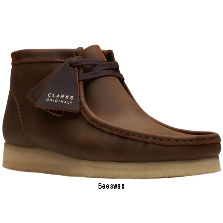 CLARKS(クラークス)ワラビーブーツ レザー スタンダード シューズ ハイカット カジュアル メンズ WALLABEE BOOT 26155513｜undieshop｜02