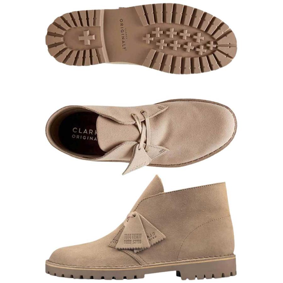 CLARKS(クラークス)ブーツ デザートロック スエード スタンダード シューズ ハイカット メンズ DESERT ROCK 26162704｜undieshop｜03