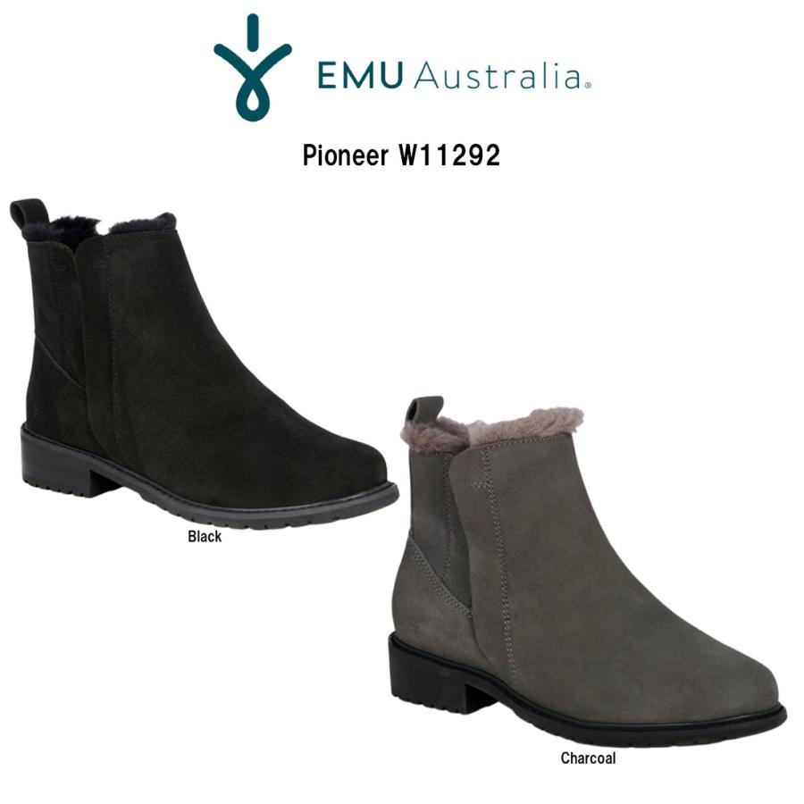 EMU(エミュー)チェルシーブーツ スエード メリノウール 防水 防寒 ショート パイオニア レディース 靴 ギフト Pioneer W11292 EMU Australia（エミュ オーストラリア） EMU(エミュー)チェルシー