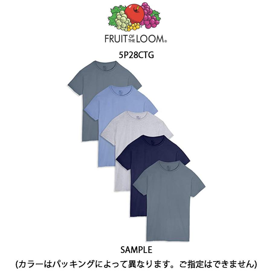 (SALE)FRUIT OF THE LOOM(フルーツオブザルーム)クルーネック Tシャツ アソート 5枚セット お買い得 パック メンズ 下着 5P28CTG｜undieshop