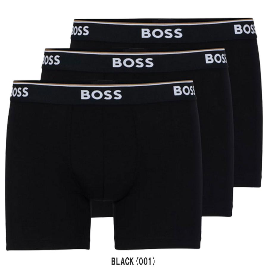 HUGO BOSS(ヒューゴボス)ボクサーパンツ ストレッチコットン 3枚セット 前閉じ 下着 メンズ 50475282｜undieshop｜02