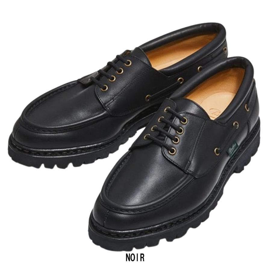パラブーツ　黒 レザーモカシン デッキシューズ Paraboot (SALE)Paraboot(パラブーツ)デッキシューズ モカシン