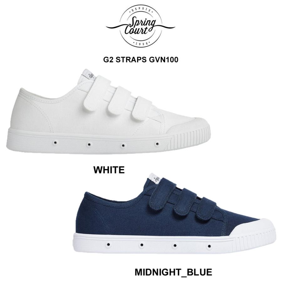 公式店舗 Spring Court スプリングコート メンズ ストラップ スニーカー キャンバス G2 Straps Gvn100 100 の保証 Lespakigali Com
