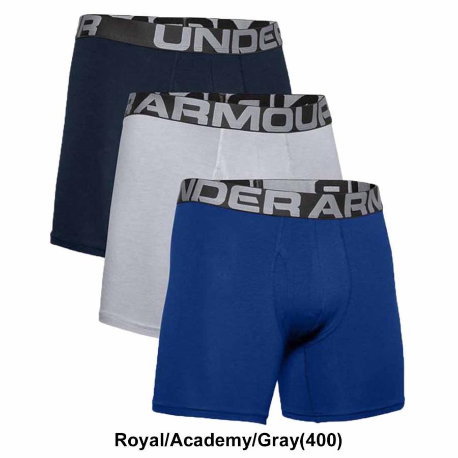 UNDER ARMOUR(アンダーアーマー)ボクサーパンツ コットン 6インチ 3枚セット メンズ 下着 1363617｜undieshop｜06