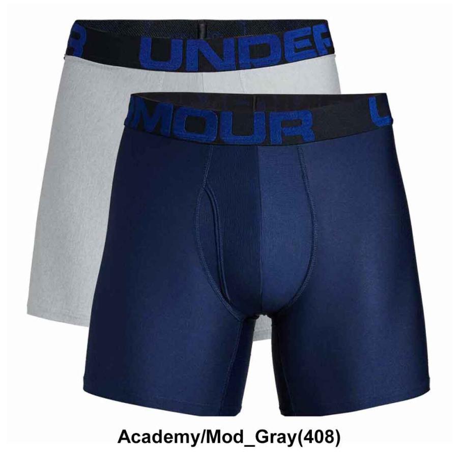 UNDER ARMOUR(アンダーアーマー)ボクサーパンツ UA Tech 6インチ 2枚セット メンズ 下着 1363619｜undieshop｜04