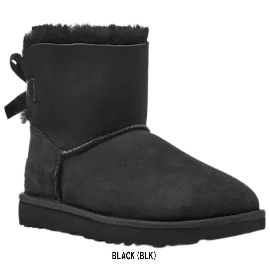 UGG ムートンブーツ(黒) W MINI BAILEY BOW 25cm UGG Australia（アグオーストラリア） UGG(アグ)レディース ミニ