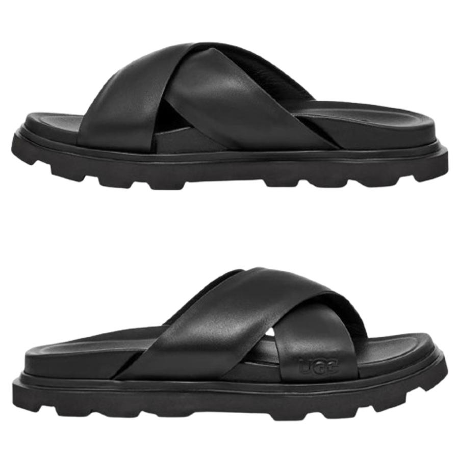 UGG Australia UGG(アグ)厚底 サンダル スライド レザー 本革 UGG Australia UGG(アグ)厚底 サンダル スライド レザー 本革
