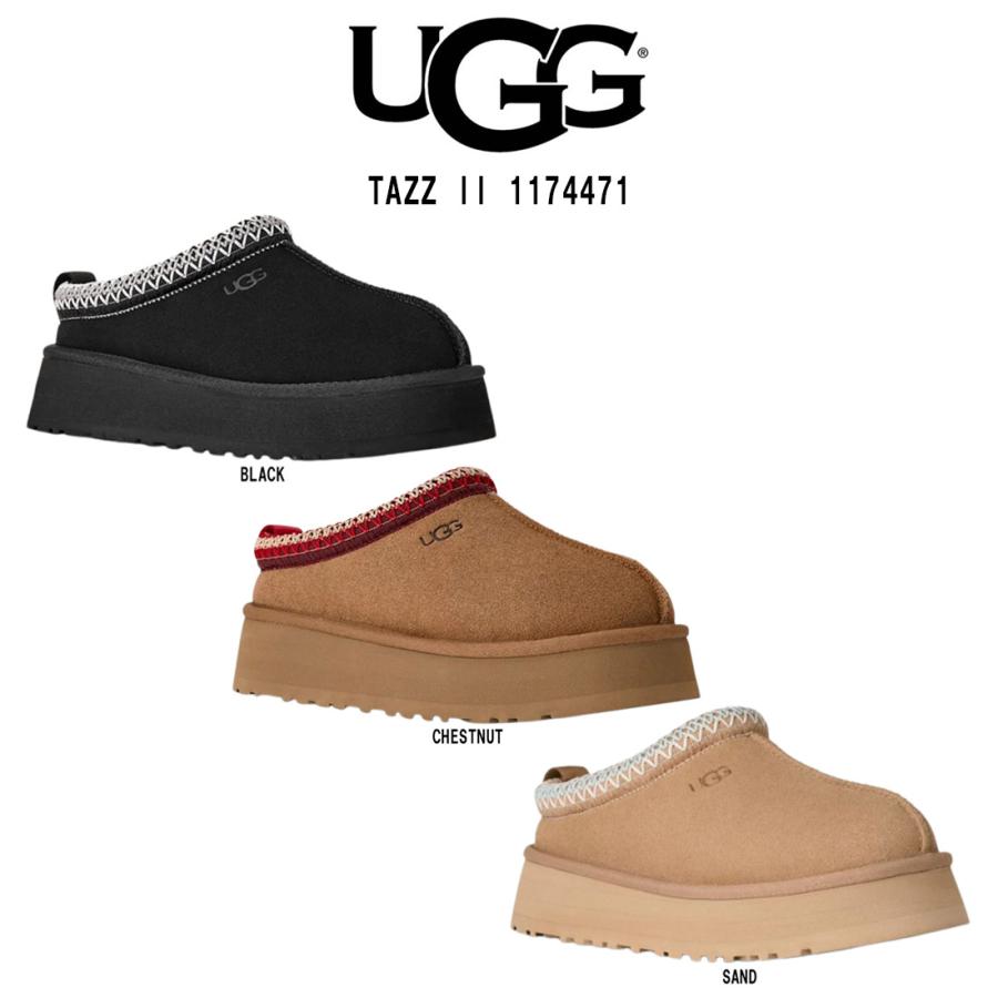 UGG(アグ)レディース タズ スリッポン シューズ サンダル スエード シープスキン ふわふわ アグブレイド プラットフォーム 靴 W Tazz II 1174471 UGG Australia（アグオーストラリア） UGG(アグ)レディース タズ