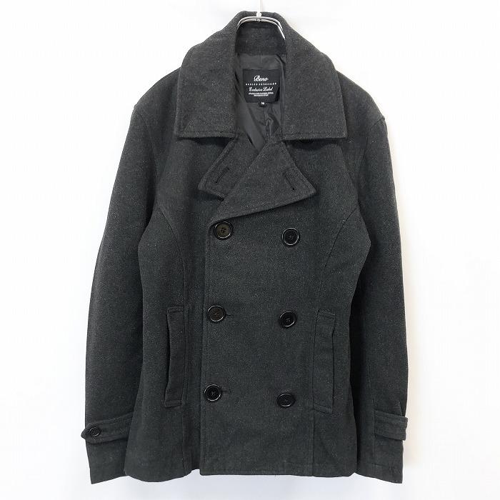 メンズファッション 耐熱 二層 足あとぐらす M Beno ビーノ M メンズ 男性 ピーコート Pコート ボタン留め 裏地付き 無地 長袖 ポリ 毛 アクリルなど メランジ チャコールグレー系 Nkevypr9vm Www Boulevardrestaurants Com