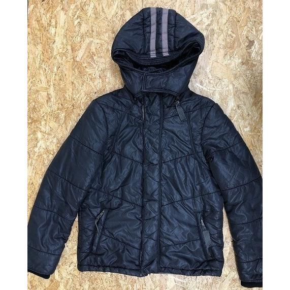 Bassini サイズ不明 肩幅約42cm メンズ ジャケット 中綿入り 若干厚手 フード脱着可 フライフロント 4ポケ 長袖 ブラック ベージュ Al Undo Rowa ヤフー店 通販 Yahoo ショッピング