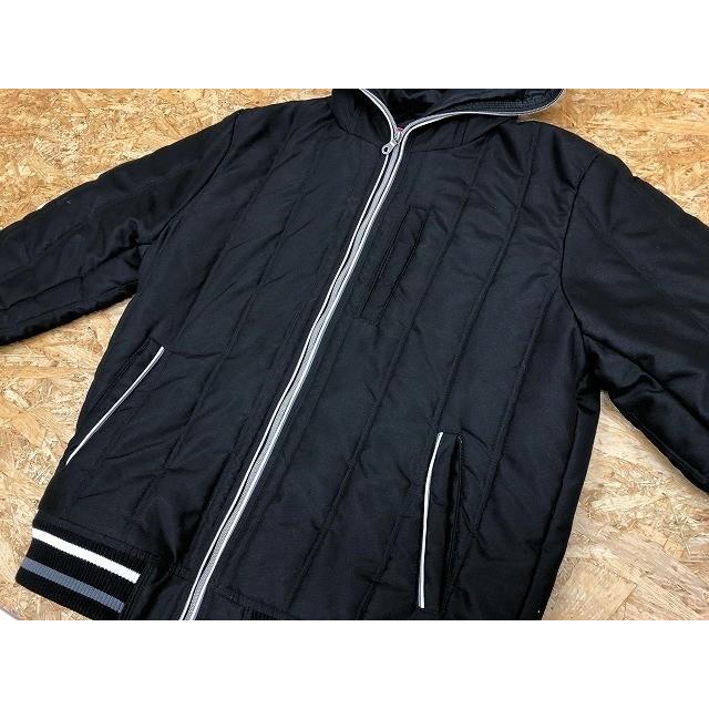 しまむら Avail Llサイズ メンズ ジャケット 中綿入り パーカー ハイネック フード 3ポケット 長袖 アウター ポリエステル100 ブラック 黒 Al Undo Rowa ヤフー店 通販 Yahoo ショッピング