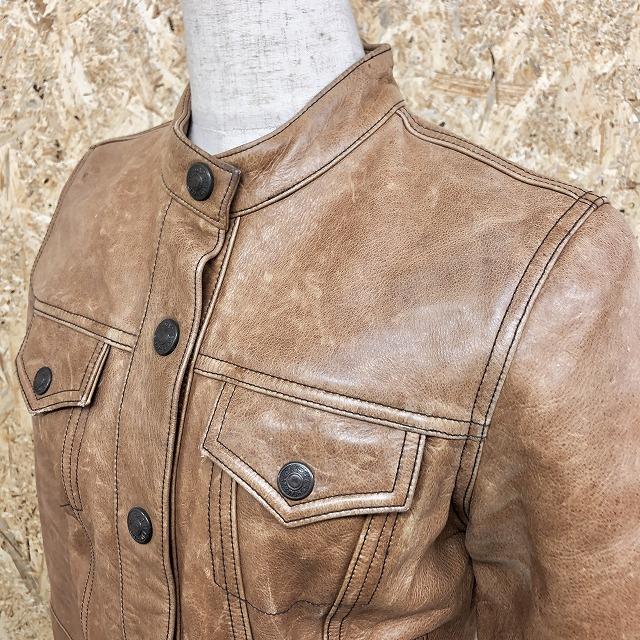 GAP ギャップ XS レディース レザージャケット ドットボタン留め GAP ギャップ XS レディース レザージャケット ドットボタン留め
