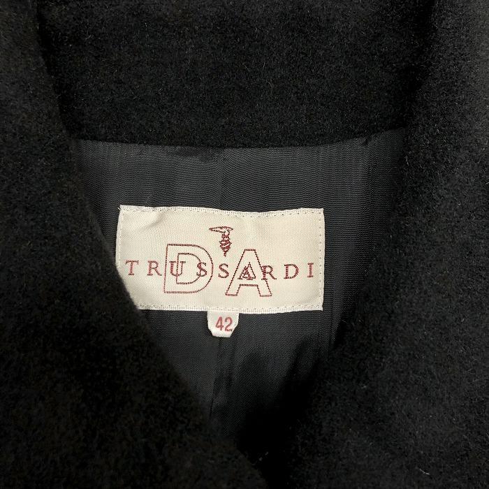 TRUSSARDI（トラサルディ） ステンカラーコート 起毛 ボタン留め 無地