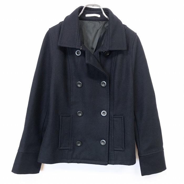 Ciaopanic チャオパニック F レディース メルトン ピーコート Pコート ダブル ボタン留め 裏地付き 無地 長袖 ウール レーヨン ネイビー Al Undo Rowa ヤフー店 通販 Yahoo ショッピング