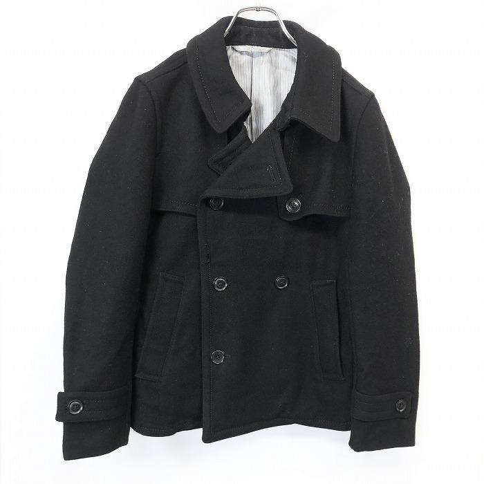 ベドウィン BEDWIN メルトン Pコート 黒 Mサイズ 裏地キルティング 冬 ベドウィン BEDWIN メルトン Pコート 黒 Mサイズ 裏地