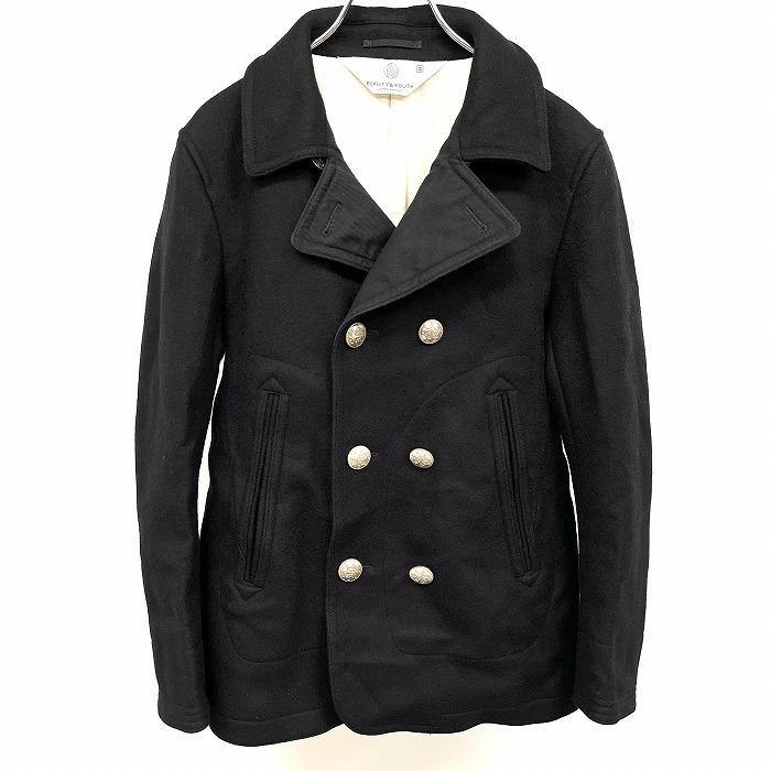 UNITED ARROWS ユナイテッドアローズ　メルトンPコート　ブラック S UNITED ARROWS（ユナイテッドアローズ）の「メルトン Pコート