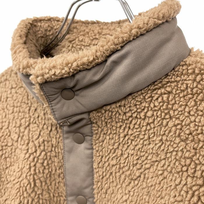 ユニクロ|ホワイトマウンテニアリング UNIQLO|White Mountaineering フリースジャケット 長袖 プルオーバー ポリ100% S ブラウン メンズ | ユニクロ | 01