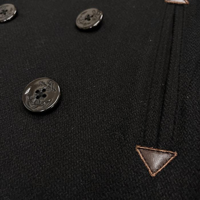 ショット×タケオキクチ●希少●ダブルネームPコート ヘリンボーン ストライプ裏地 ショット×タケオキクチ○希少○ダブルネームPコート