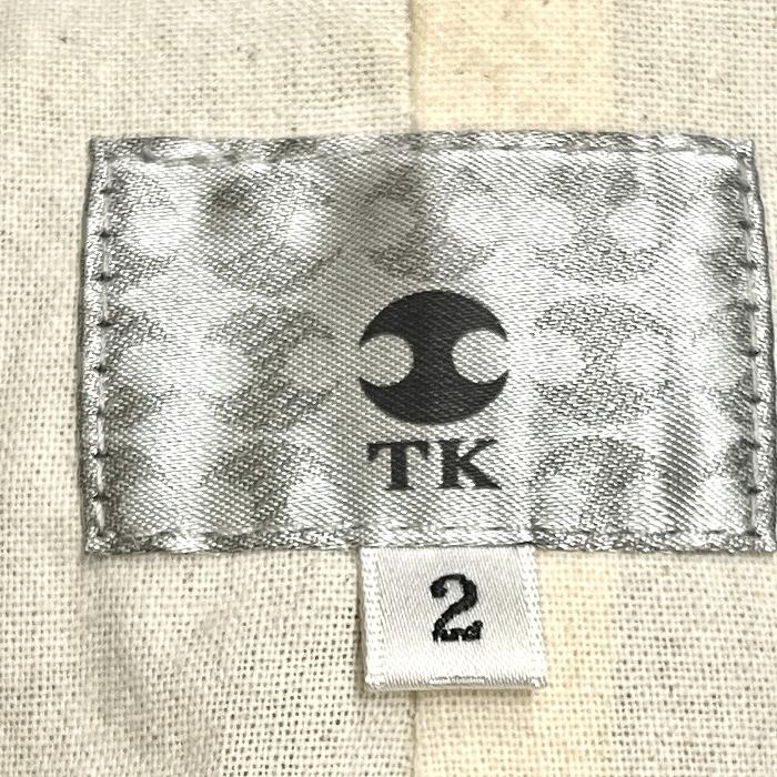 TK ピーコート Pコート タイトフィット 裏地付き 硬めの生地感