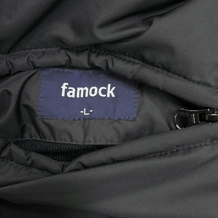 ファモック famock 少し厚手 中綿 パデッドジャケット 長袖 ドット