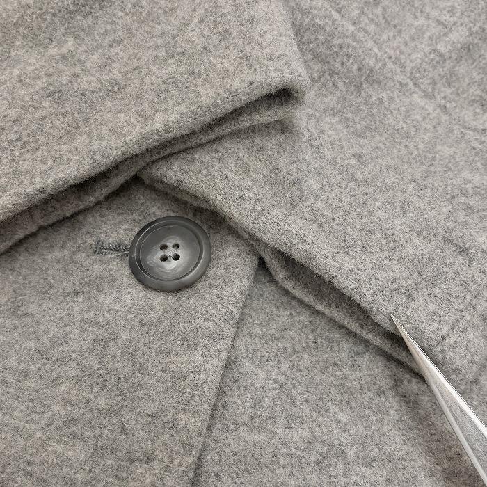 PLST プラステ チェスターコート 裏地付き 1つボタン留め 無地 長袖