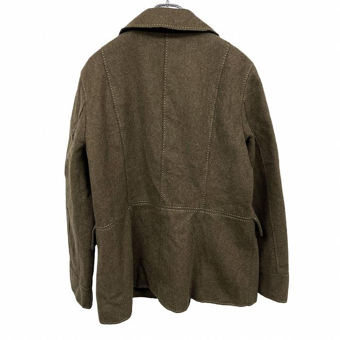 23区 メルトン ハーフコート 裏地付き 長袖 ウール×ナイロン 48(B96