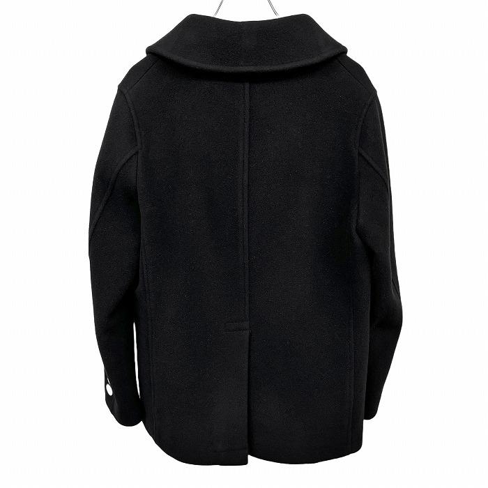 LOLO（ロロ） メルトン ステンカラー ハーフコート ボタン留め 無地