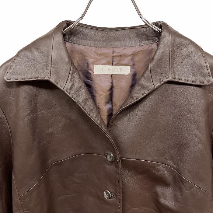 CORDIER 【新品/訳アリ】CORDIER レザージャケット 長袖 肩 CORDIER 【新品/訳アリ】CORDIER レザージャケット 長袖 肩