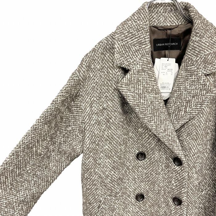 URBAN RESEARCH 【新品】URBAN ヘリンボーン チェスターコート URBAN RESEARCH 【新品】URBAN ヘリンボーン チェスターコート