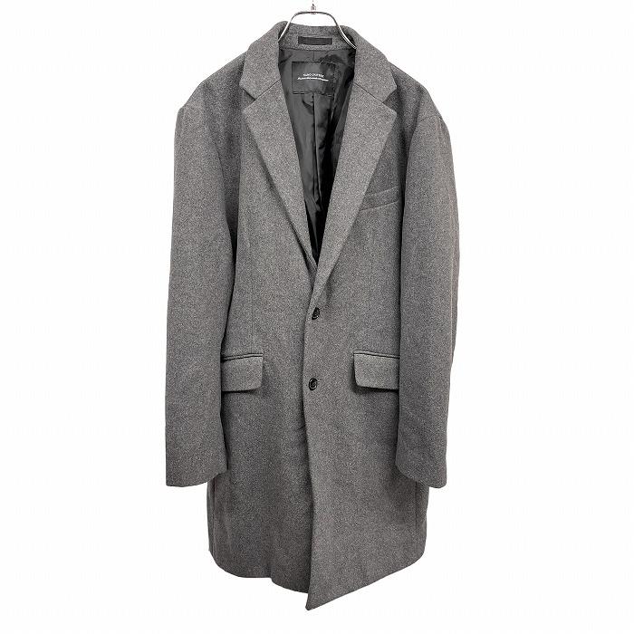 NANO universe【美品】チェスターコート グレー M NANO universe（ナノ・ユニバース） 若干薄手 チェスターコート