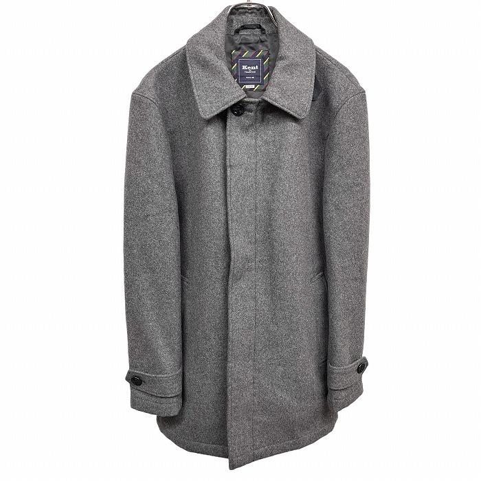 Kent IN TRADITION メルトン ステンカラーコート ボタン×ジップ