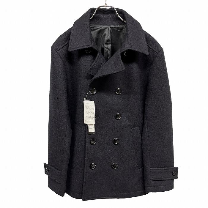 新品】V-MEN メルトン ピーコート Pコート ダブル 総裏地 無地 長袖