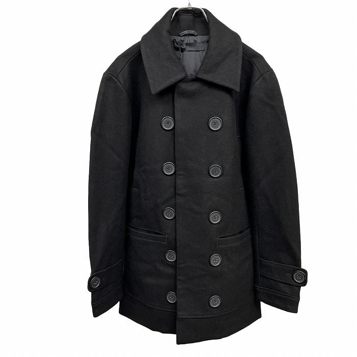 【新品】BLACK SCALE メルトン ハーフコート ドットボタン 飾りボタン 長袖 毛×ポリ S オレンジ オレンジ×黒 メンズ(レディース？) | BLACK SCALE | 01