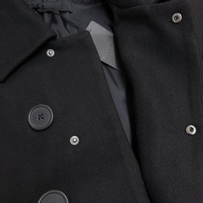 【新品】BLACK SCALE メルトン ハーフコート ドットボタン 飾りボタン 長袖 毛×ポリ S オレンジ オレンジ×黒 メンズ(レディース？) | BLACK SCALE | 02