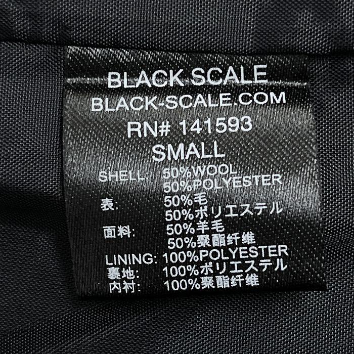【新品】BLACK SCALE メルトン ハーフコート ドットボタン 飾りボタン 長袖 毛×ポリ S オレンジ オレンジ×黒 メンズ(レディース？) | BLACK SCALE | 04
