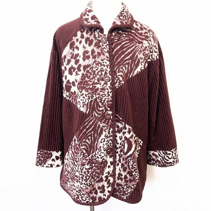 Ladies Fashion コーデュロイコート ジャケット ラメ 長袖 裏地付き ボタン留め 服 [バスト79-94/身長154-162] ボルドー 赤茶系 レディース | 
